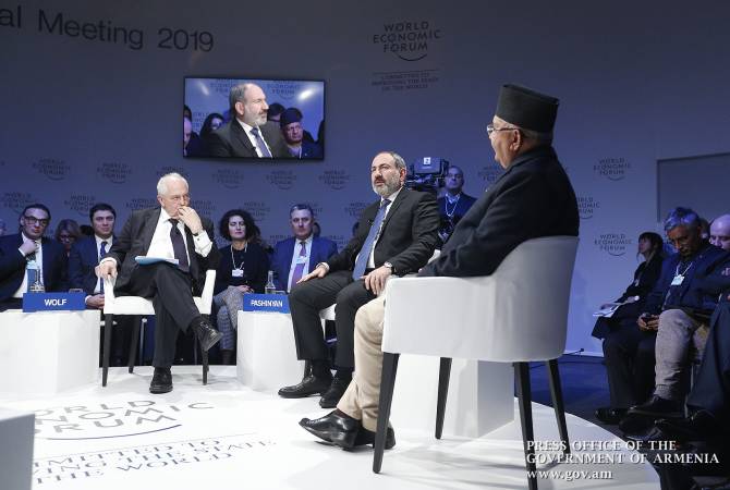 رئيس الوزراء نيكول باشينيان يشترك بمناقشة «تحديد مستقبل الديمقراطية» في دافوس- بمنتدى 
الاقتصادي العالمي ويتحدّث عن التجرية الإعلامية لأرمينيا