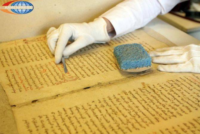 Experts from Armenia’s Matenadaran to restore damaged manuscripts from Middle East 