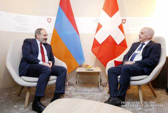 Pashinyan meets with presidents of Switzerland, Rwanda, Ukraine in Davos 