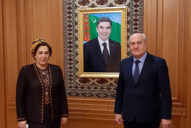 Посол Армении в Туркменистане встретился со спикером парламента Туркменистана

