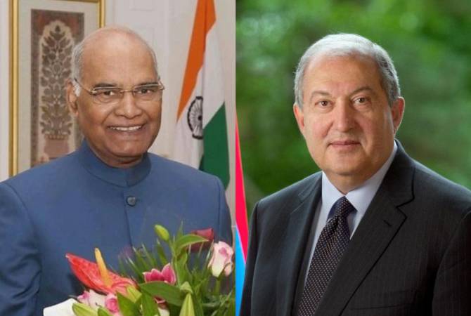Президент  Армен Саркисян направил поздравительное  послание президенту Индии Раму 
Натху Ковинду