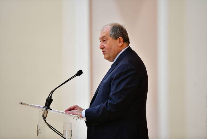 Army should participate in development process of country’s economy – President Sarkissian