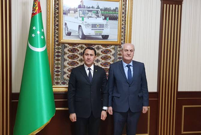 Դեսպան Բադալյանը հանդիպել է Թուրքմենստանի միգրացիոն պետական ծառայության 
պետի հետ