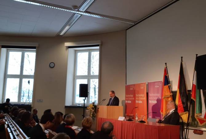 Information technologies one of the keys of success of velvet revolution: Armenia’s Pashinyan 
delivers remarks at Cologne Technical University