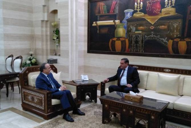 Посол Армении и премьер-министр Сирии обсудили вопросы формирования армяно-
сирийской межправительственной комиссии 