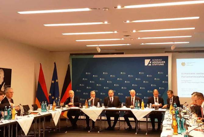 Armenia undergoes democratic transformation, Pashinyan says during visit at Konrad Adenauer 
Foundation