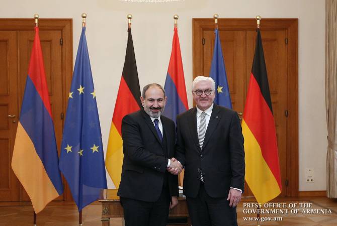 High level political dialogue exists between Armenia and Germany – German President receives 
Armenian PM