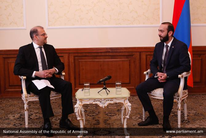 USA is an important partner for Armenia – Parliament speaker receives Rafik Mansour 