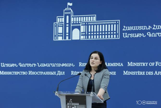 وضع آرتساخ وأمنه يمثلان أولوية بالنسبة لنا- المتحدثة بإسم وزارة الخارجية الأرمينية آنّا نغداليان تؤكد 
على موقف أرمينيا-