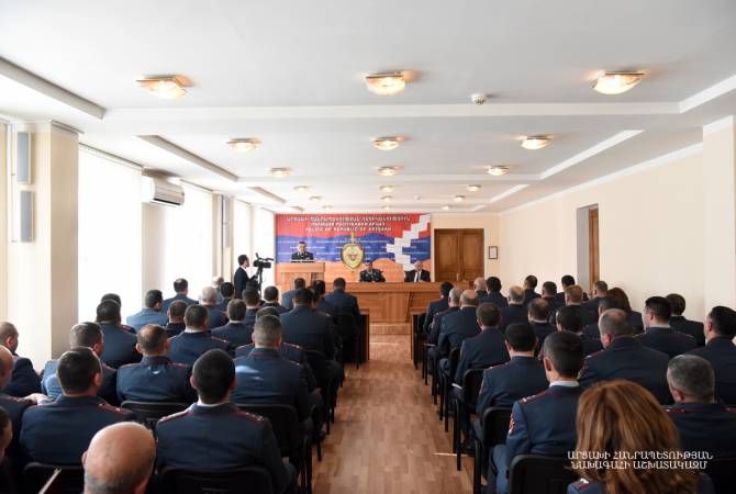 Бако Саакян принял участие в заседании коллегии полиции Арцаха