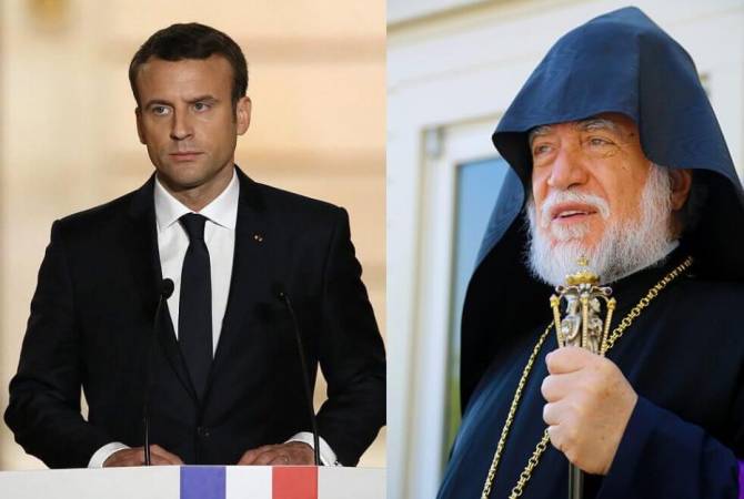 Catholicos Aram I thanks Macron for declaring April 24th National Day of Commemoration of 
Armenian Genocide 