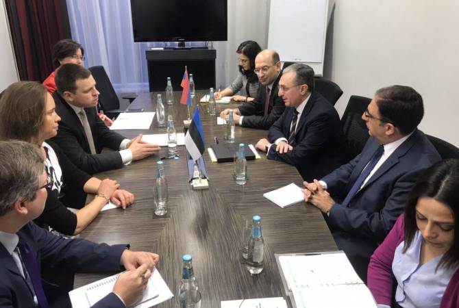 أرمينيا شريكة مهمة للاتحاد الأوروبي- رئيس الوزراء الإستوني يوري راتاس في لقاء مع وزير خارجية 
أرمينيا زوهراب مناتساكانيان-