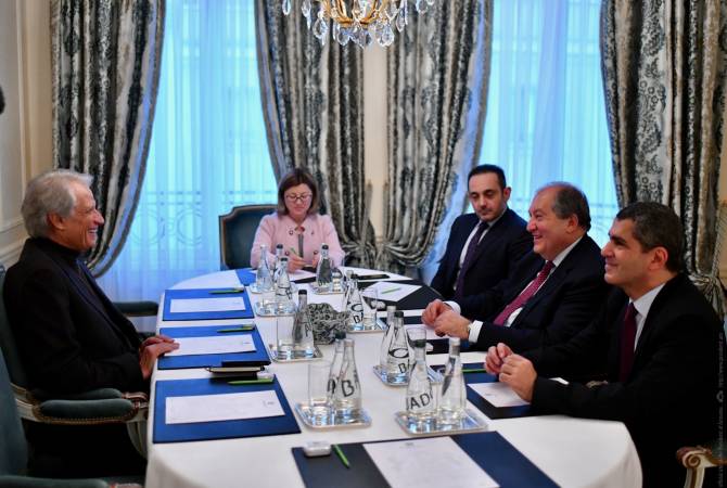 Former French PM Dominique de Villepin accepts President Sarkissian’s invitation to visit 
Armenia