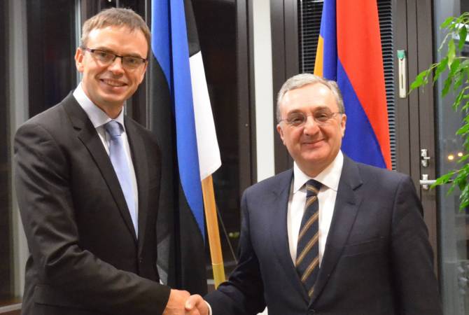 Главы МИД Армении и Эстонии обсудили возможности расширения повестки  
двусторонних отношений