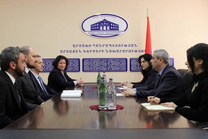 FM Masis Mayilian receives newly-appointed Artsakh Program Manager of The HALO Trust