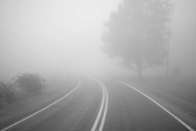 На дорогах в Артике и Тавуше – туман 