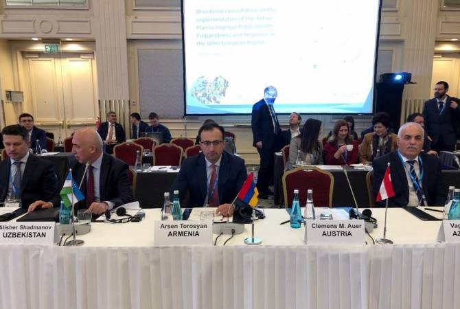 Armenian healthcare minister in Turkey for WHO European Region meeting 
