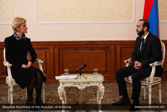 Председатель НС Армении Арарат Мирзоян    принял посла Болгарии в Армении   