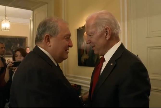 La rencontre entre Joe Biden et le Président de la République d'Arménie