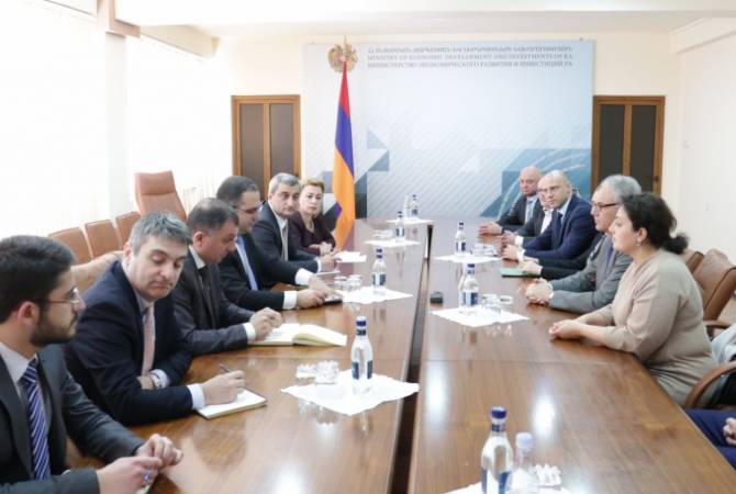 German businessmen introduce their business plans in Armenia to minister Khachatryan