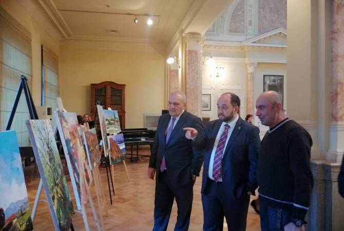 Թբիլիսիում կայացավ Թումանյանի 150-ամյակին նվիրված ցուցահանդես ու 
գեղարվեստական երեկո 