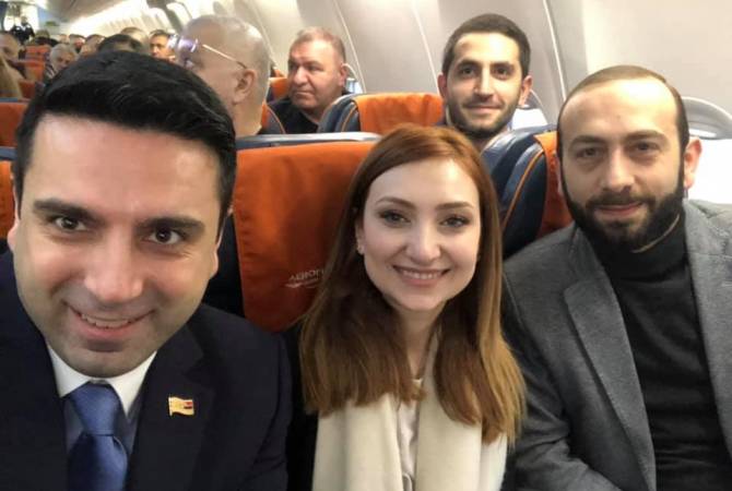 Armenia’s delegation led by Speaker of Parliament departs for Russia