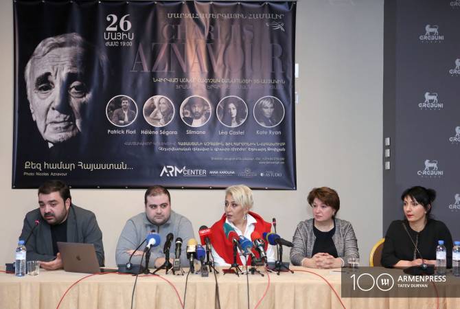 Famous French singers to perform in Yerevan to honor Charles Aznavour on 95th birthday 
anniversary