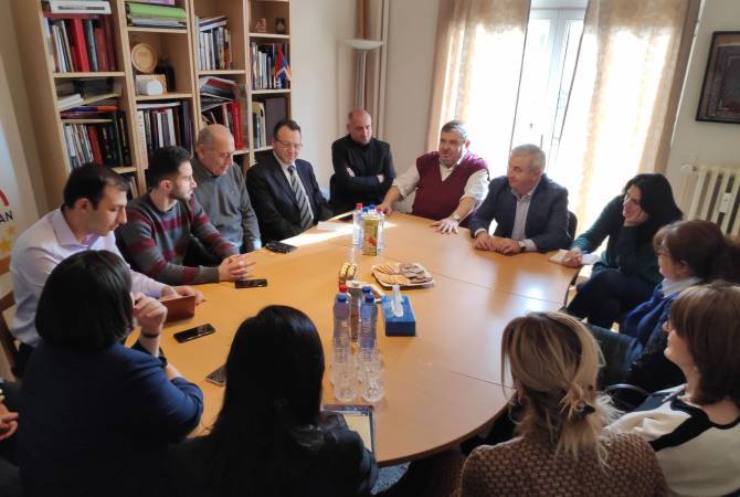 EAFJD Chairman receives delegation led by Speaker of Artsakh Parliament