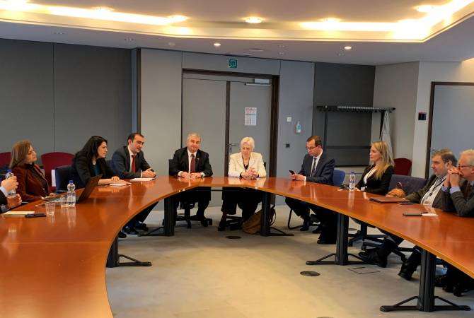 Le Président de l’Assemblée nationale d’Artsakh et un groupe d’eurodéputés discutent des 
possibilités d’inclure Artsakh dans les programmes de l’UE
