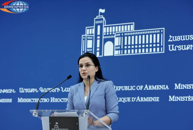 Les déclarations constructives de la partie arménienne, du Premier ministre arménien restent 
sans réponse:porte-parole du  ministère des Affaires étrangères 
