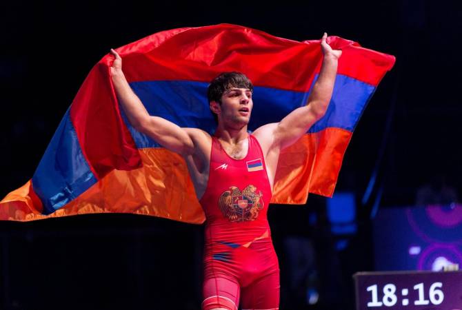 عضو منتخب أرمينيا بالمصارعة في الأسلوب الحر فازكين تيفانيان يحرز بطولة أوروبا بوزن 70 كل