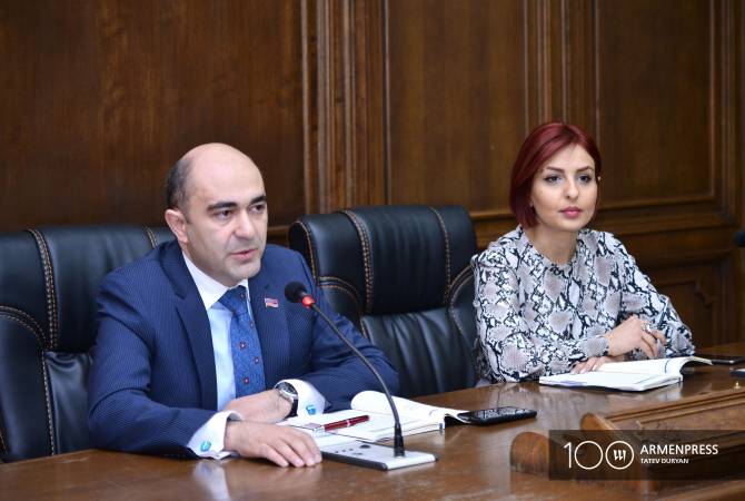 Le chef du groupe parlementaire Arménie lumineuse trouve préoccupant l’une des thèses de la 
dernière déclaration des coprésidents du groupe de Minsk de l’OSCE 
