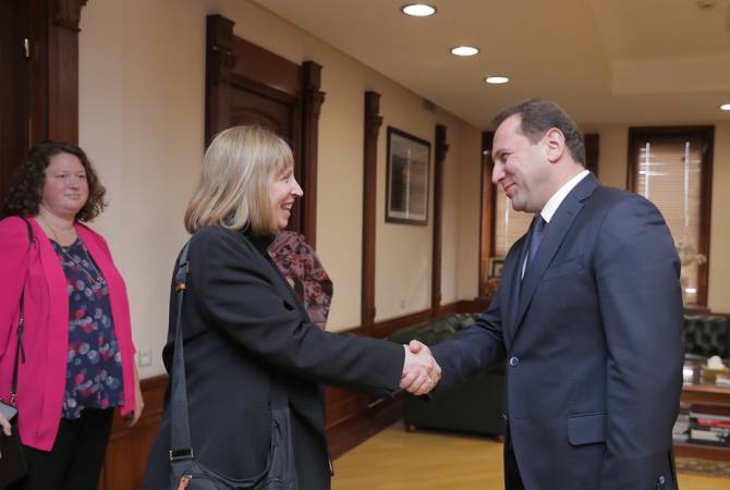 David Tonoyan a reçu la nouvelle Ambassadrice des États-Unis en Arménie
