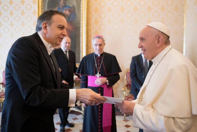Папа Римский приветствовал намерение властей Армении расширять двусторонние 
отношения сo Святым Престолом