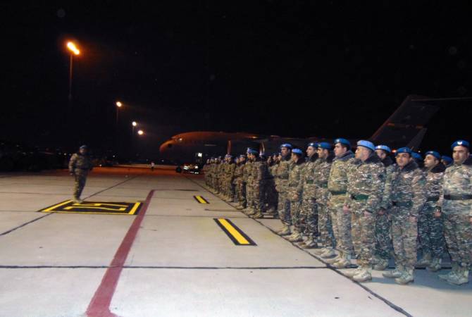 Les militaires, qui ont terminé la mission de maintien de la paix en Afghanistan, sont rentrés en 
Arménie
