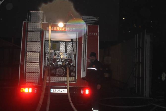 Крупный пожар в Тбилиси - как тушили горящий склад в Диди Дигоми
