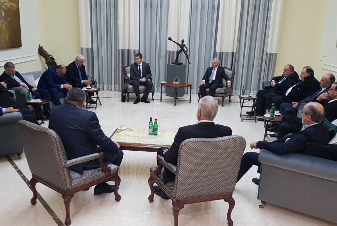 وزير الدولة لآرتساخ كريكور مارتيروسيان يقوم بزيارة عمل إلى لبنان ويلتقي بممثلي الحزاب الأرمنية 
التقليدية والمنظمات الأرمنية