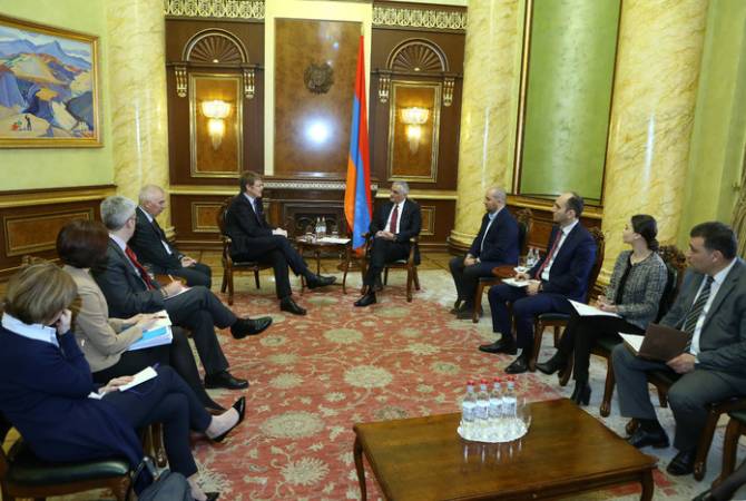 Le Vice-Premier ministre Mher Grigorian a présenté les priorités du Gouvernement arménien aux 
partenaires de l'UE 
