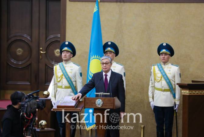 Kassym-Jomart Tokayev sworn in as Kazakhstan’s interim president