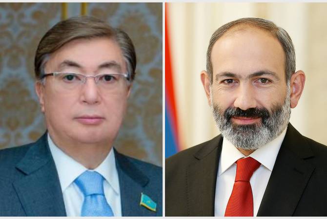 Nikol Pashinyan a félicité le Président de la République du Kazakhstan Kassym-Jomart Tokaïev à 
l'occasion de son entrée en fonction