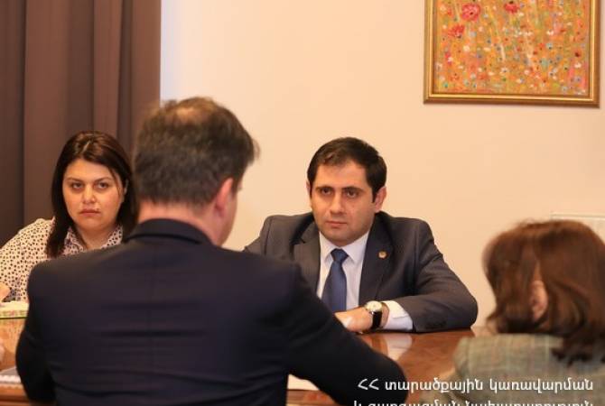 Сурен Папикян обсудил с послом Франции ряд вопросов повестки двустороннего 
сотрудничества