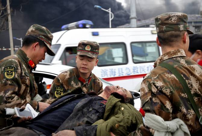 Число жертв взрыва на химзаводе в Китае достигло 78