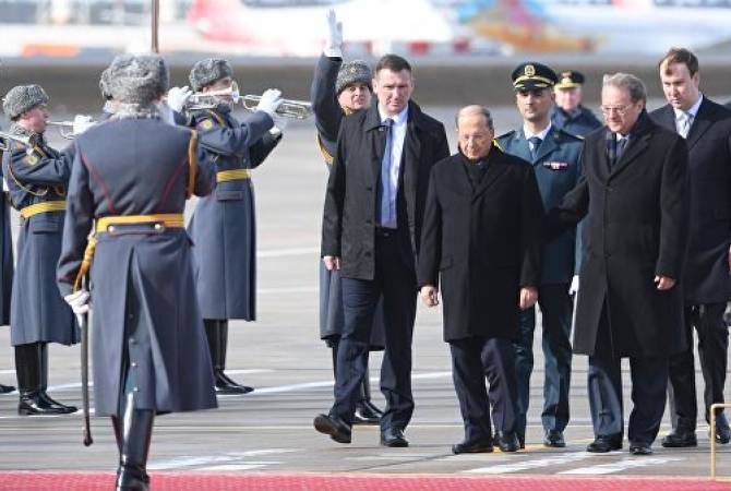 Президент Ливана прибыл в Россию с официальным визитом