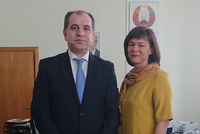 Посол Армении встретился с генеральным директором белорусского государственного 
информационного агентства БЕЛТА

