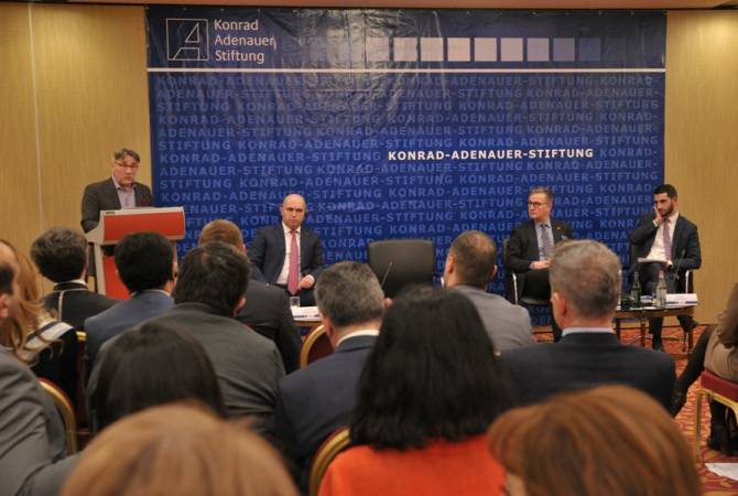 ԵՄ-ի ու Եվրասիական միության հետ հարաբերություններում Հայաստանն 
առաջնորդվում է ոչ թե «կամ-կամ», այլ «և-և» սկզբունքով. Թոմաս Շրապել