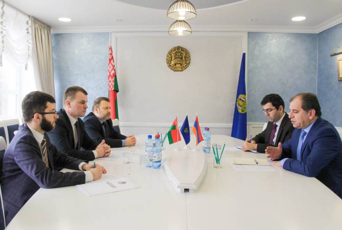 Armenian Ambassador meets with Belarussian justice minister