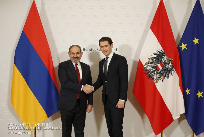 Sebastian Kurz salutes democratic developments in Armenia