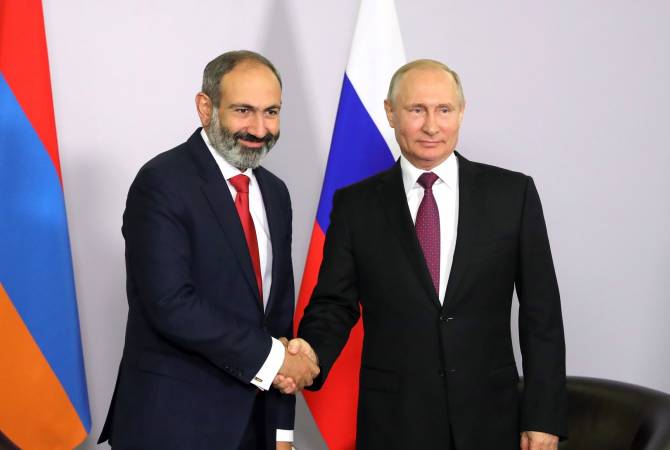Никол Пашинян и Владимир Путин обсудили итоги встречи руководителей Армении и
Азербайджана в Вене