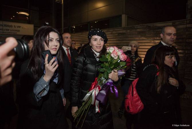 Natalia Oreiro arrives in Armenia for April 7 concert 