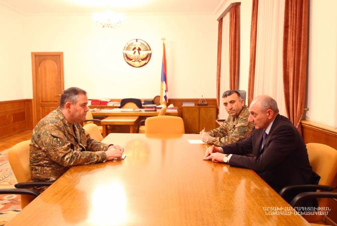 Президент  Арцаха    принял начальника Генштаба ВС   Армении